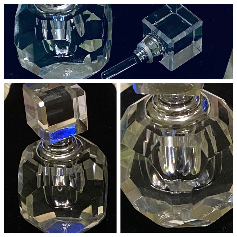 Beautiful glass refillable perfume bottle